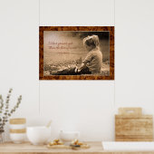 Wat een grotere gave dan de liefde van een kat. poster (Keuken)