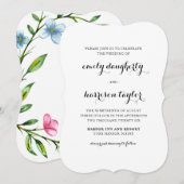 Wat een heerlijke bruiloft uitnodiging (Voorkant / Achterkant)