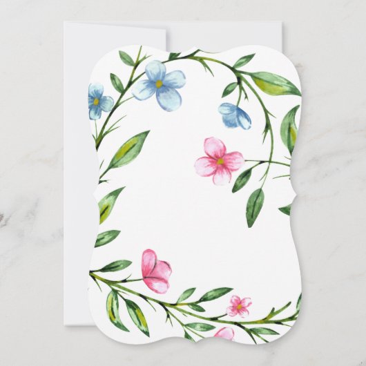 Wat een heerlijke bruiloft uitnodiging (Achterkant)