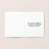 "Wat een heerlijke kerst" Folie Kaarten (Binnen)