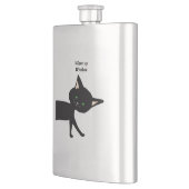 Wat een heksen! Grappige zwarte kat met groene oge Flacon (Links)