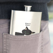 Wat een heksen! Grappige zwarte kat met groene oge Flacon (Voorbeeld)