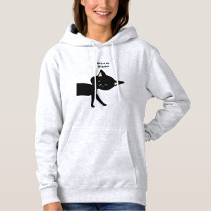 Wat een heksen! Grappige zwarte kat met groene oge Hoodie