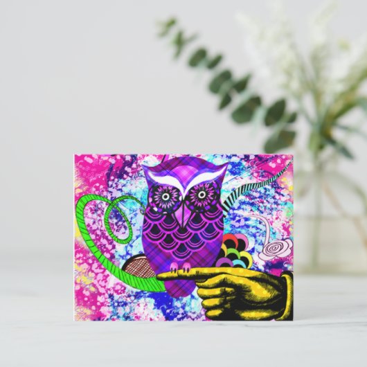 Wat een Hoot Briefkaart (Staand voorkant)