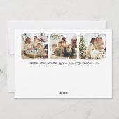 Wat een jaar 12 foto en tekst gepersonaliseerd feestdagenkaart (Achterkant)