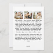 Wat een jaar 12 foto en tekst gepersonaliseerd feestdagenkaart (Achterkant)