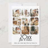 Wat een Jaar 12 Foto en Tekst Gepersonaliseerd Feestdagenkaart (Voorkant)