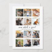 Wat een jaar | 12 Fotocollage Kerstvakantie Kaart (Voorkant)