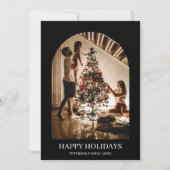 Wat een jaar 12 foto's Christmas Minimalist Modern Feestdagenkaart (Voorkant)