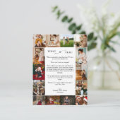 Wat een jaar 14e fotocollage Vrolijk Kerstfeest Feestdagenkaart (Staand voorkant)