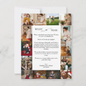 Wat een jaar 14e fotocollage Vrolijk Kerstfeest Feestdagenkaart (Voorkant)