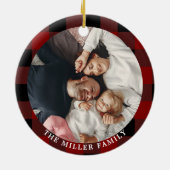 Wat een jaar 2020 papierrol Rood Pset Foto Keramisch Ornament (Achterkant)