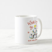 Wat een jaar 2022 - Funny Toilet Paper-kerstboom Koffiemok (Voorkant rechts)