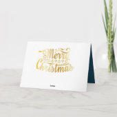 Wat een jaar afscheid 2020 Blauwe Kerstfoto Kaart (Achterkant)