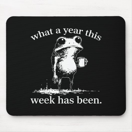 Wat een jaar deze week is geweest Kikker Muismat (Voorkant)