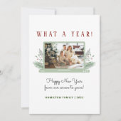 Wat een jaar! Eenvoudige 'Covid New Year' fotofees (Voorkant)