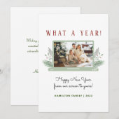 Wat een jaar! Eenvoudige 'Covid New Year' fotofees (Voorkant / Achterkant)