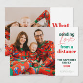 Wat een jaar Familie Kerstvakantie Fotokaart Feestdagenkaart (Voorkant / Achterkant)