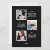 Wat een jaar! Familie Nieuwsbrief Nieuwjaar Zes Fo Feestdagenkaart (Achterkant)