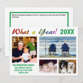 Wat een jaar! Familie vakantie Kaart (Voorkant / Achterkant)
