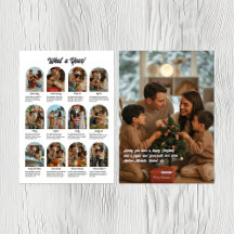 Wat een jaar Familiefoto Collage Kerstvakantie