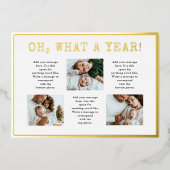 Wat een jaar Folie vakantie Kaart (Voorkant)