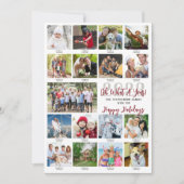 Wat een jaar foto collage bijschriften 2024 Agenda Feestdagenkaart (Voorkant)