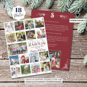 Wat een jaar Foto Collage Onderschriften Jaaroverz Feestdagenkaart