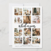 Wat een jaar Foto Kerst Persoonlijk Feestdagenkaart (Voorkant)