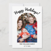 Wat een jaar fotocollage gelukkig feestdagenkaart (Voorkant)