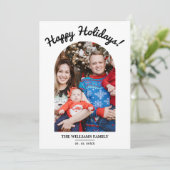 Wat een jaar fotocollage gelukkig feestdagenkaart (Staand voorkant)