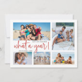Wat een jaar fotocollage in Review Feestdagenkaart (Voorkant)