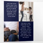 Wat een jaar fotocollage jaar in Review Drieluik Wenskaart (Binnenzijde eerst)