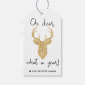 Wat een jaar! Funny Kerstfeestdag Cadeaulabel (Voorkant)