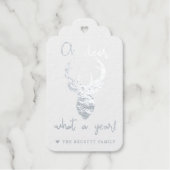 Wat een jaar! Funny Kerstfeestdag Cadeaulabels (Voorkant)