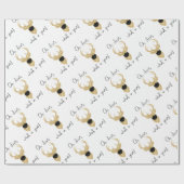 Wat een jaar! Funny Kerstfeestdag Cadeaupapier (Vlak)