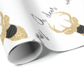 Wat een jaar! Funny Kerstfeestdag Cadeaupapier (Rol Hoek)