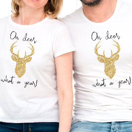Wat een jaar! Funny Kerstfeestdag T-shirt