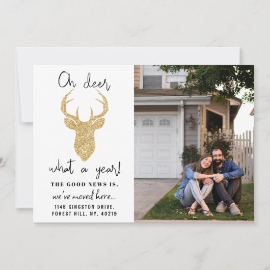 Wat een jaar! Funny Kerstfoto Feestdagenkaart (Voorkant)