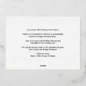 Wat een jaar! Funny Kerstfoto Real Folie Feestdagenkaart (Achterkant)