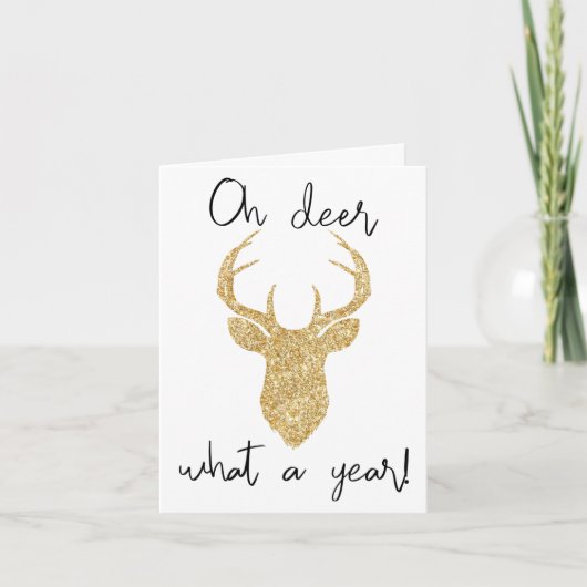 Wat een jaar! Grappig kerstfeest Feestdagen Kaart (Voorkant)