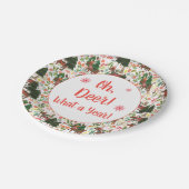 Wat een jaar grappige feestdag. papieren bordje (Gekanteld)