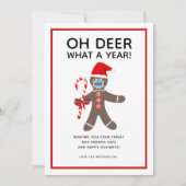 Wat een jaar grappige Kerstmis 2021 Feestdagenkaart (Voorkant)