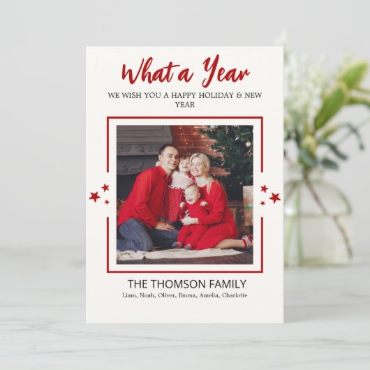 Wat een jaar in de Review Multi Photo Modern Chris Kaart (Staand voorkant)