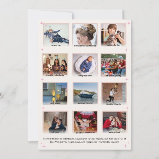 Wat een jaar in de Review Multi Photo Modern Chris Kaart (Achterkant)