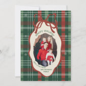 Wat een jaar in de Review Plaid Christmas Feestdagenkaart (Voorkant)