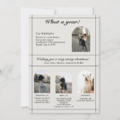 Wat een jaar | Jaaroverzicht | 3 kinderen Arch-fot Feestdagenkaart (Achterkant)