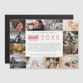 Wat een Jaar Jaaroverzicht Foto Collage Vakantie (Voorkant / Achterkant)