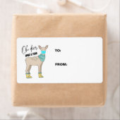 Wat een jaar kerstcadeaulabels etiket (Insitu)