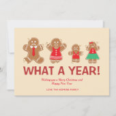 Wat een jaar kerstfeestdag in het ontbijt (Voorkant)